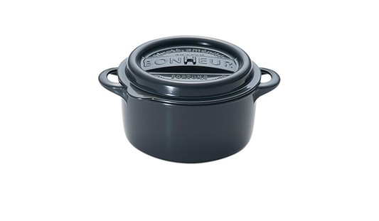 Yamada Chemical Bonheur Lunch Pot L Dark Gray 310mL