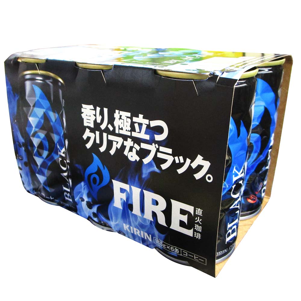 Kirin Fire Black 185G 6 Can Pack