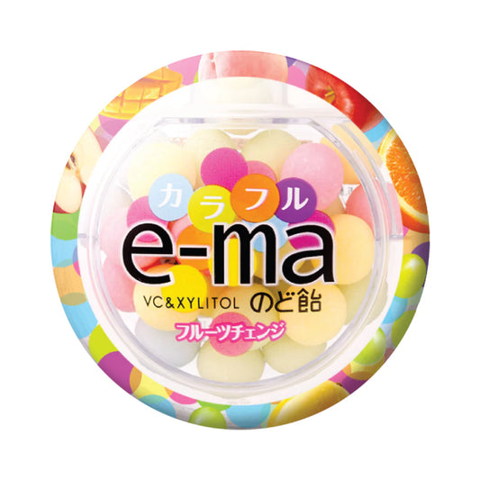 Uha Pippin E-Ma Throat Candy Colorful Fruit  33G