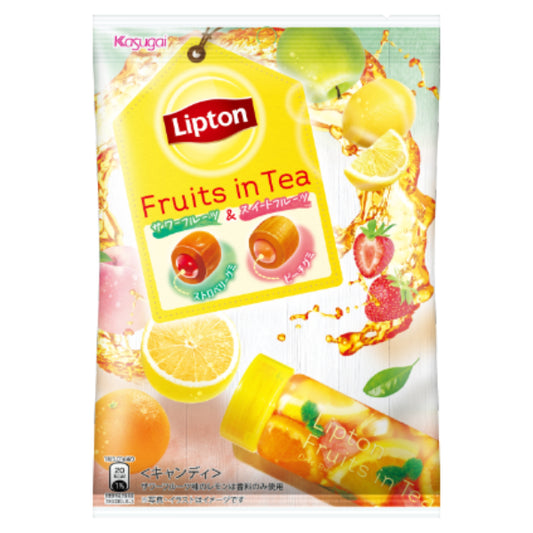 Kasugai Seika Lipton Candy Sour Fruit & Sweet Fruit 61G