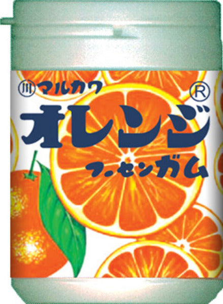 Marukawa Seika Orange Marble Gum Bottle 130G