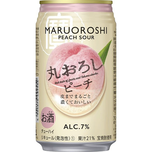 Takara Shuzo Whole Grated Peach 350Ml Can