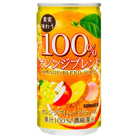 Sangaria Fruit Flavor 100% Orange Blend Juice 190G Can