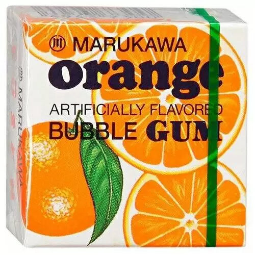 Marukawa Seika Big Size Orange Marble Gum 6 P