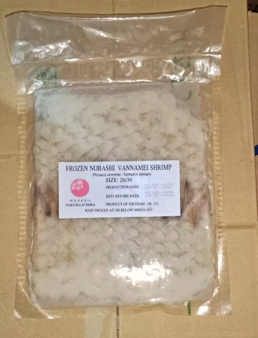 Nobashi Shrimps for Tempura