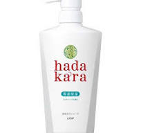 LION hadakara body soap, rich soap scent, 500mL bottle