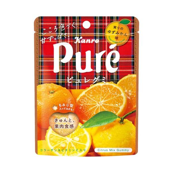 Kanro Pure Gummy Fruit Yuzumikan 52G