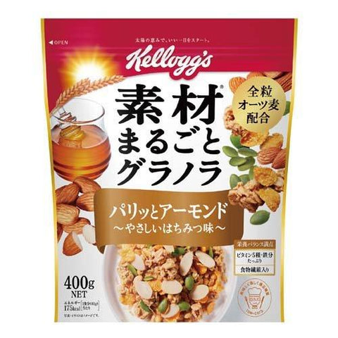 Kellogg's Whole Ingredients Granola Crispy Almond Gentle Honey Flavor 400g