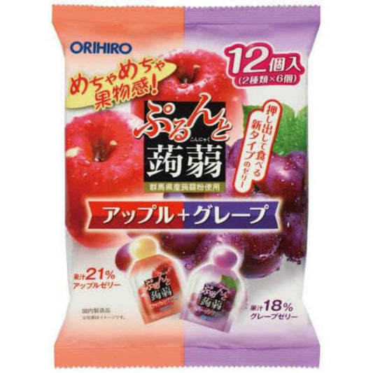Orihiro Konjac Jelly Apple-Grape Pouch