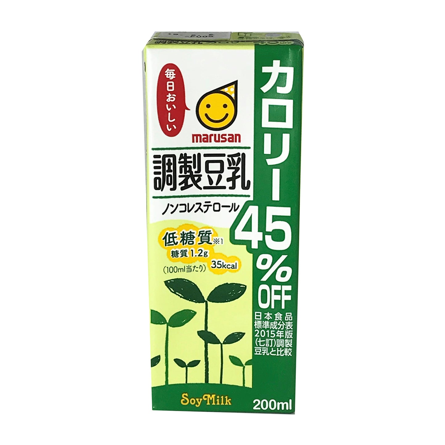 Marusanai Processed Soy Milk 45% Low Cal 200Ml Paper Pack