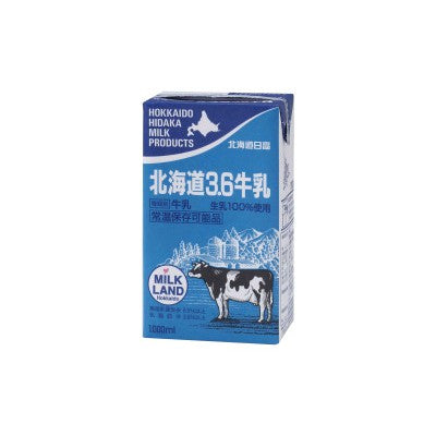 Hokkaido Hidaka 3.6 Milk 1000Ml Paper Pack