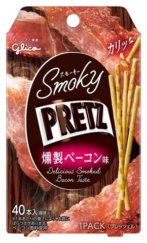 Glico Pretz Smoked Bacon 24G